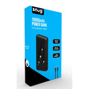 Snug 10000mAh Power Bank With Built-In Cables - Black (SNPB-10000CAB-V)