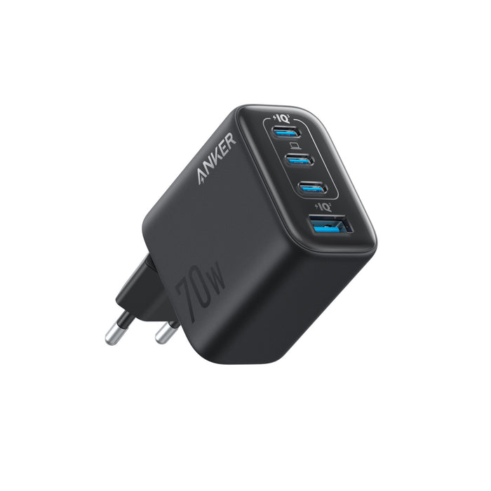Anker 4 Port Zolo Wall Charger 70W With Cable - Black (B121CL11)