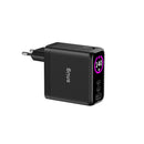 Snug Elite 3 Port Digital Display Wall Charger With Cable 140W - Black (SNPW-PD-136-B)