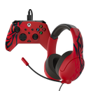 Turtle Beach Rematch Advanced Wired Controller & Airlite Fit Wired Headset Xbox Bundle - Spirit Red