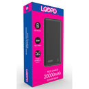 LOOP'D PD Power Bank 20000mAh 20W - Black (LPPB-20K12-B)