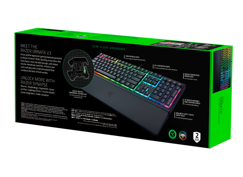 Razer Ornata V3 X Low Profile Gaming Keyboard RZ03-04470100-R3M1