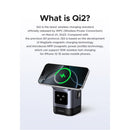 UGREEN Uno 2-in-1 Magnetic Wireless Charger Stand Qi2 15W - Grey (UG-W709-45775)