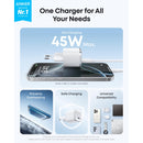 Anker 1 Port Nano Type C PD Wall Charger 45W - White (A2692L21)
