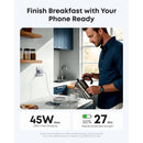 Anker 1 Port Nano Type C PD Wall Charger 45W - White (A2692L21)