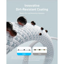 Anker USB C-USB C 1 Metre Fast Charging 240W Braided Cable - White (A8060H21)