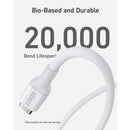 Anker 544 Bio-Based USB C-USB C Cable Fast Charging 140W 0.9M Cable - White (A80F1H21)