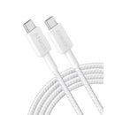 ANKER 322 USB C-USB C 1.8 Metre Braided Cable - White (A81F6H21)