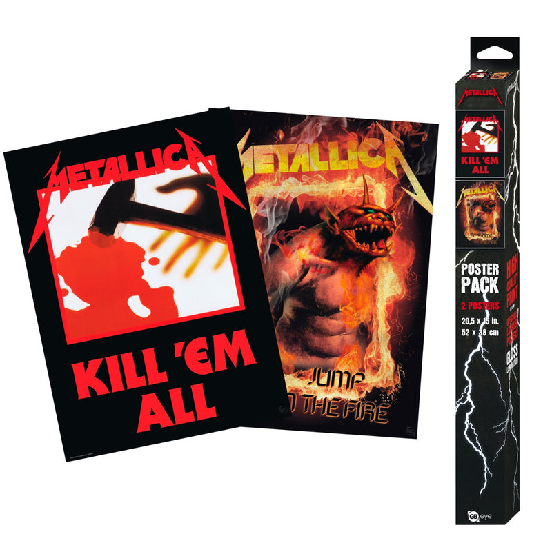 Metallica - Set 2 Chibi Posters - Kill Them All Fire Guy (52x38)