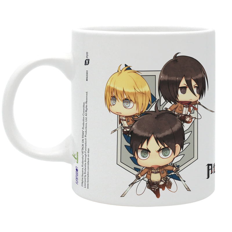 Attack On Titan - Mug - 320ml - Chibi Trio