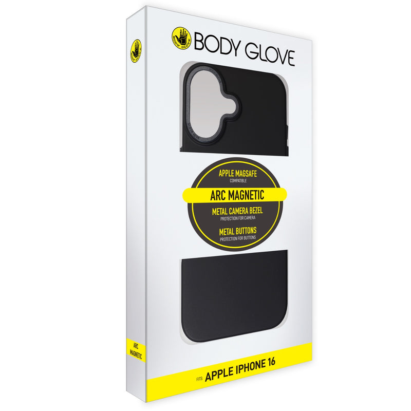 Body Glove Arc Magnetic Case - Apple iPhone 16 - Black (BGARC-IP16-B)