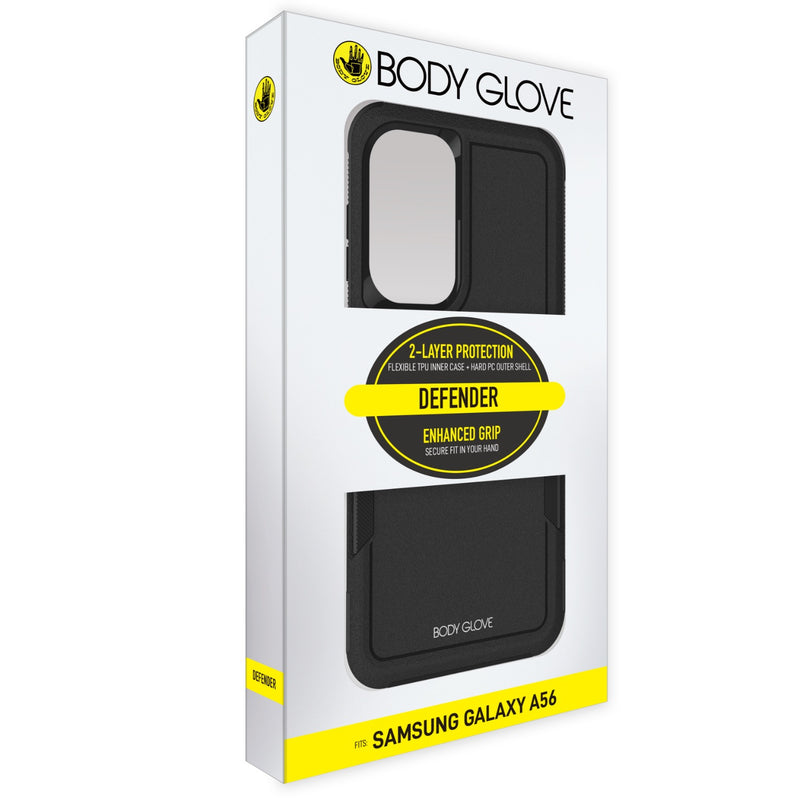 Body Glove Defender Case - Samsung Galaxy A56 - Black (BGDEF-GA56-BK)