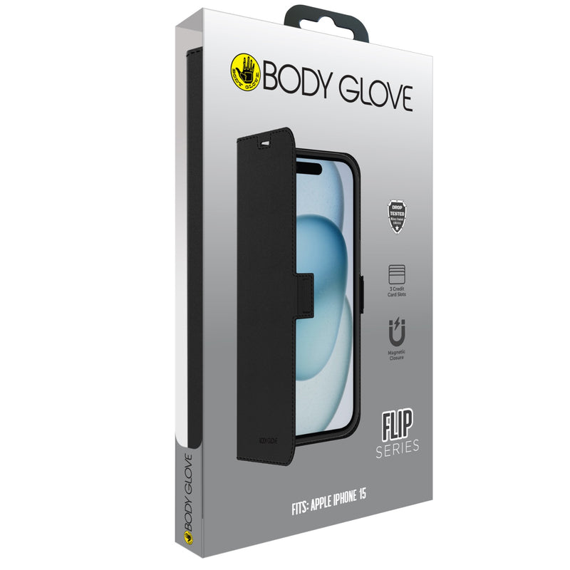 Body Glove Flip Series - Apple iPhone 15 - BGFLP-IP15-BK