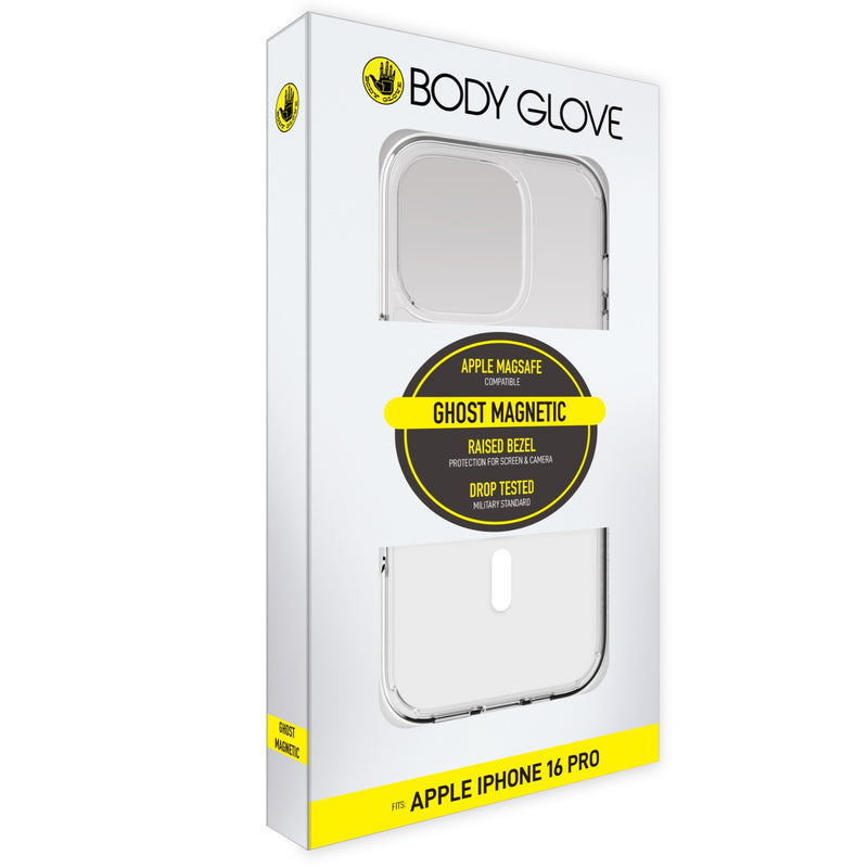 Body Glove Ghost Magnetic Case - Apple iPhone 16 Pro - Clear (BGGHO-MIP16PR)