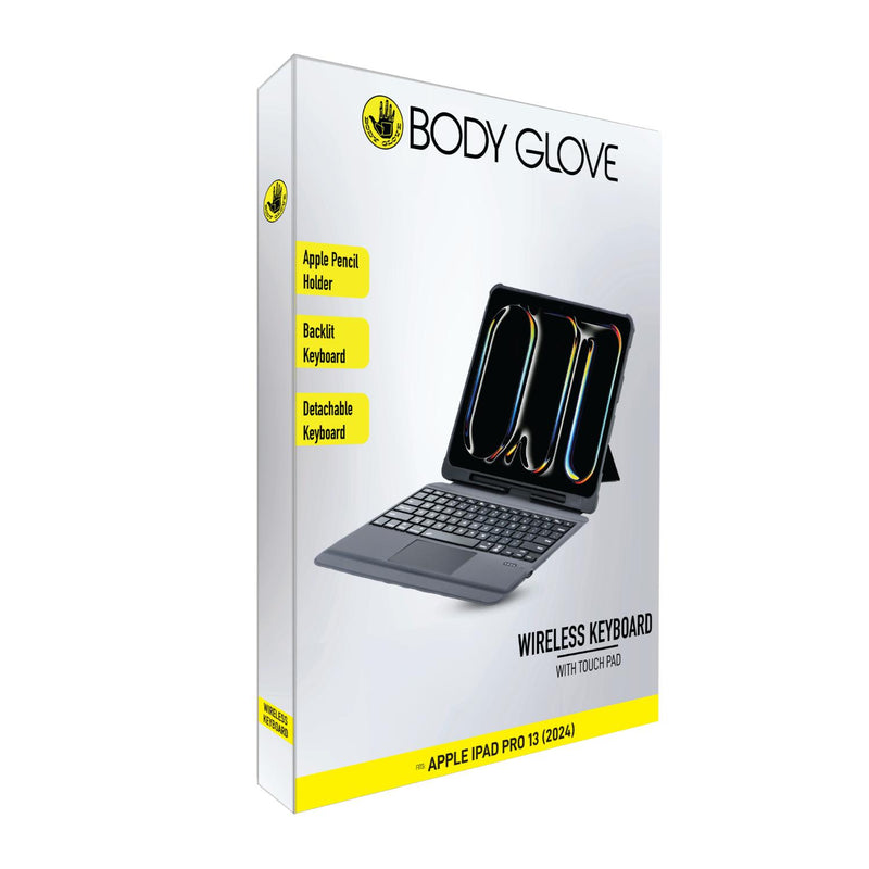Body Glove Bluetooth Keyboard With Touch Pad  - Apple iPad Pro 13 (2024) (BGKB-TIPP13-BK)