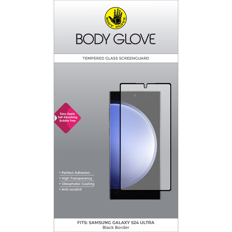 Body Glove Tempered Glass Screen Protector - Samsung Galaxy S24U - Black Border