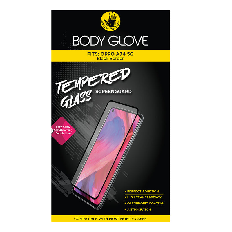 Body Glove Tempered Glass Screen Protector - Oppo A74 5G
