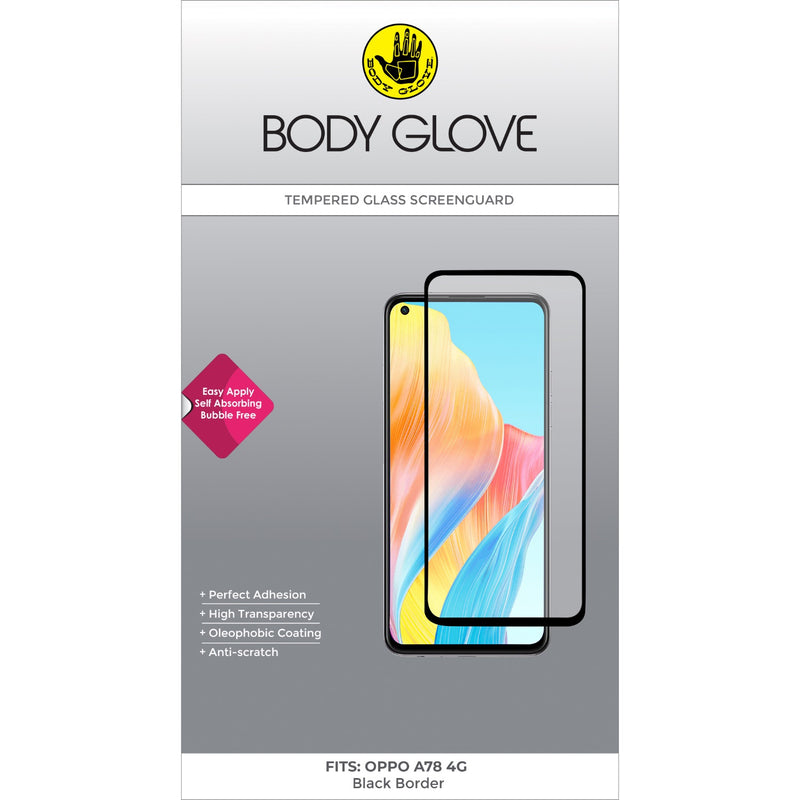 Body Glove Tempered Glass Screen Protector - Oppo A78 4G