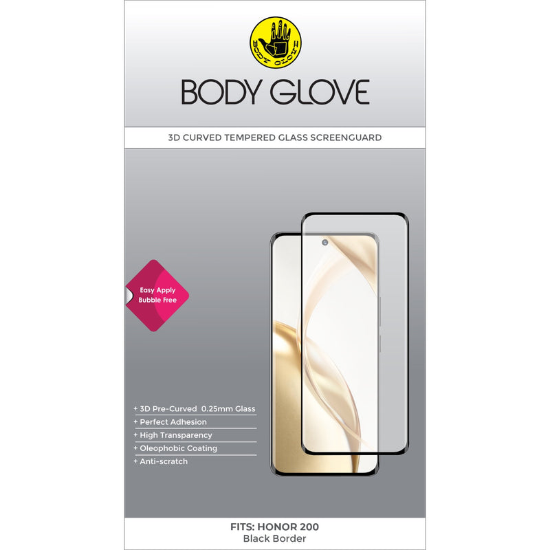 Body Glove 3D Tempered Glass Screen Protector - Honor 200 (BGSGTG-HONOR200)