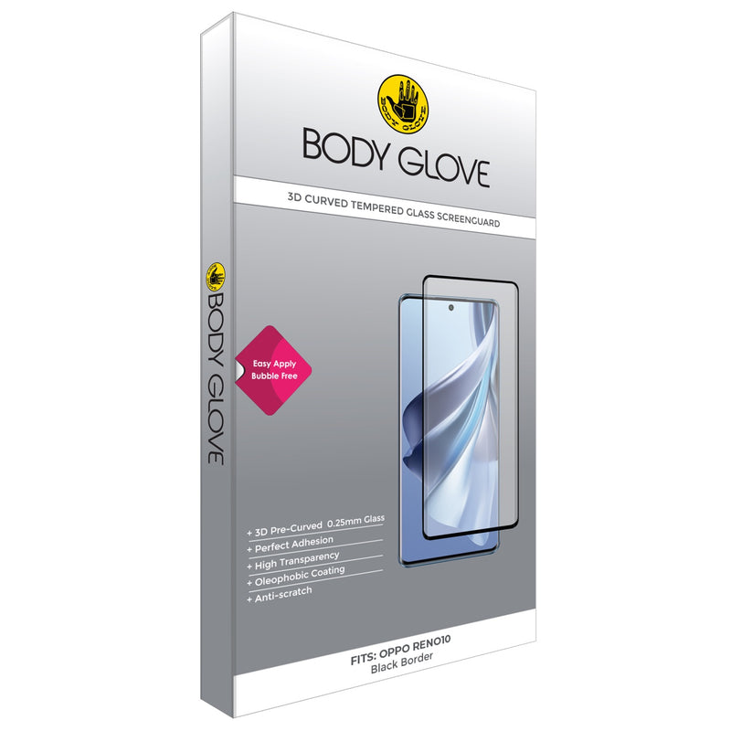 Body Glove 3D Tempered Glass Screen Protector - Oppo Reno10