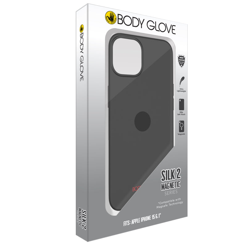 Body Glove Silk2 Magnetic Case - Apple iPhone 15 - BGSLK-MI15-BK