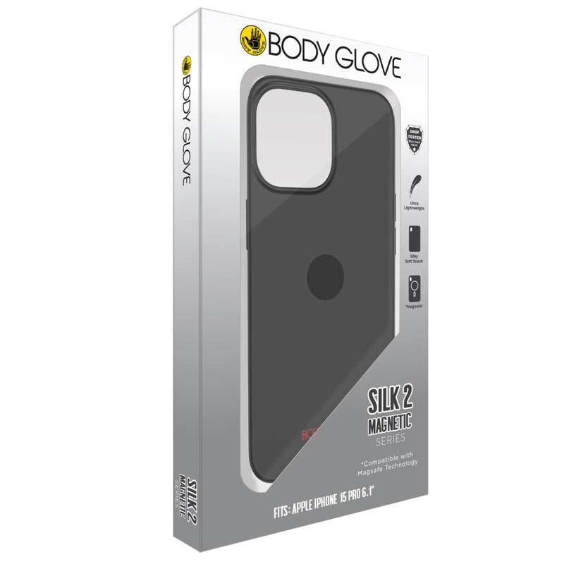 Body Glove Silk2 Magnetic Case - Apple iPhone 15 Pro - BGSLK-MI15PR-BK