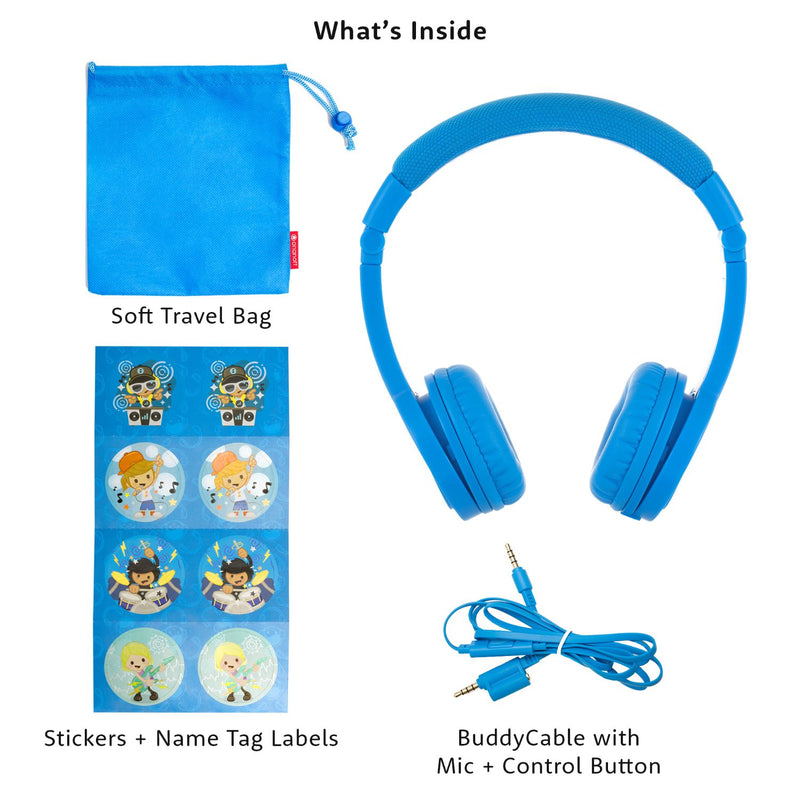 BuddyPhones Explore+ - With Mic (For Kids)