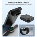 Choetech Fast Wireless 3 In 1 Magnetic Charging Stand T611-F 15W - Black (CHO-T611-F-BK)