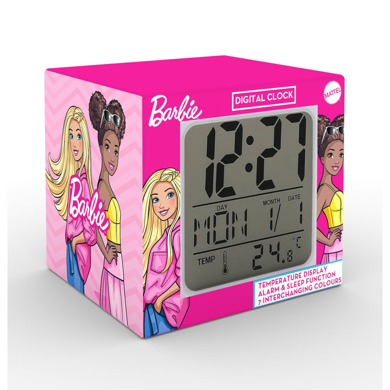 Barbie Digital Clock - Pink (DC01-B-WHT)