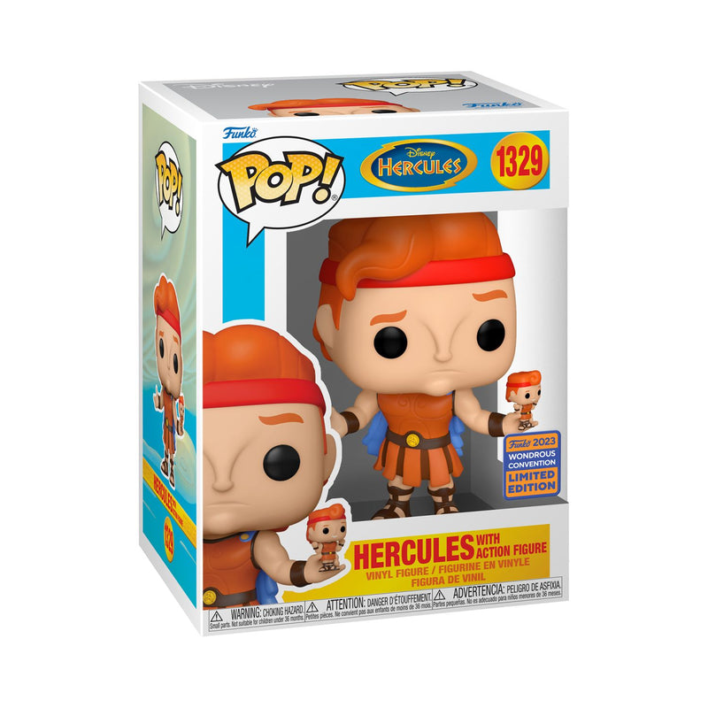 Funko Pop! Disney: Hercules - Hercules with Action Figure ( Funko 2023 Wonderous Covention Limited Edition)