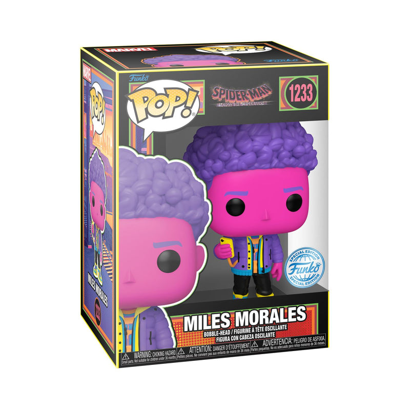 Funko Pop!: Spider-Man Across The Spider Verse - Miles Morales (Black Light)-(Special Edition)