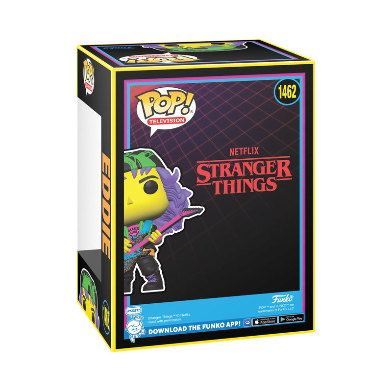 Funko Pop! Television: Netflix Stranger Things - Eddie (Black Light)-(Special Edition)