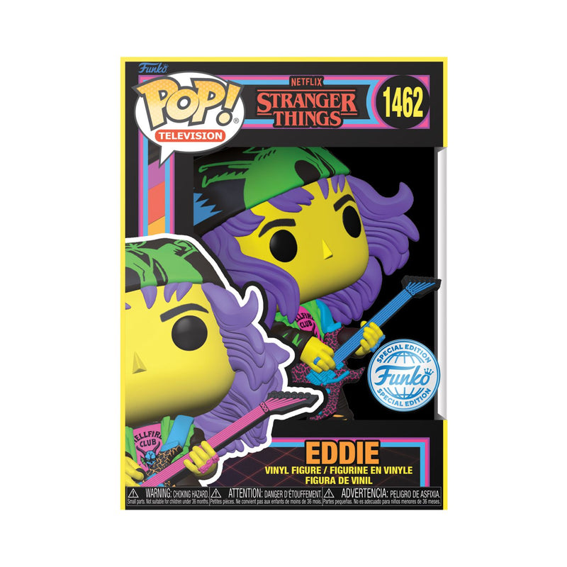 Funko Pop! Television: Netflix Stranger Things - Eddie (Black Light)-(Special Edition)