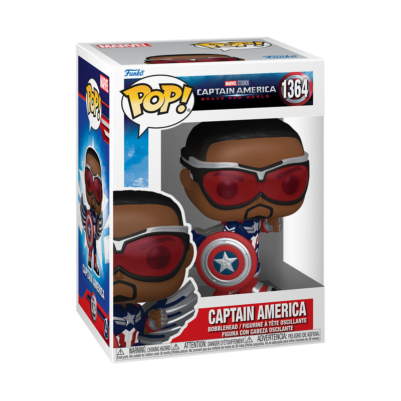 Funko Pop! Marvel: Captain America Brave New World - Captain America (Sam Wilson) (FN-POP-00075990)