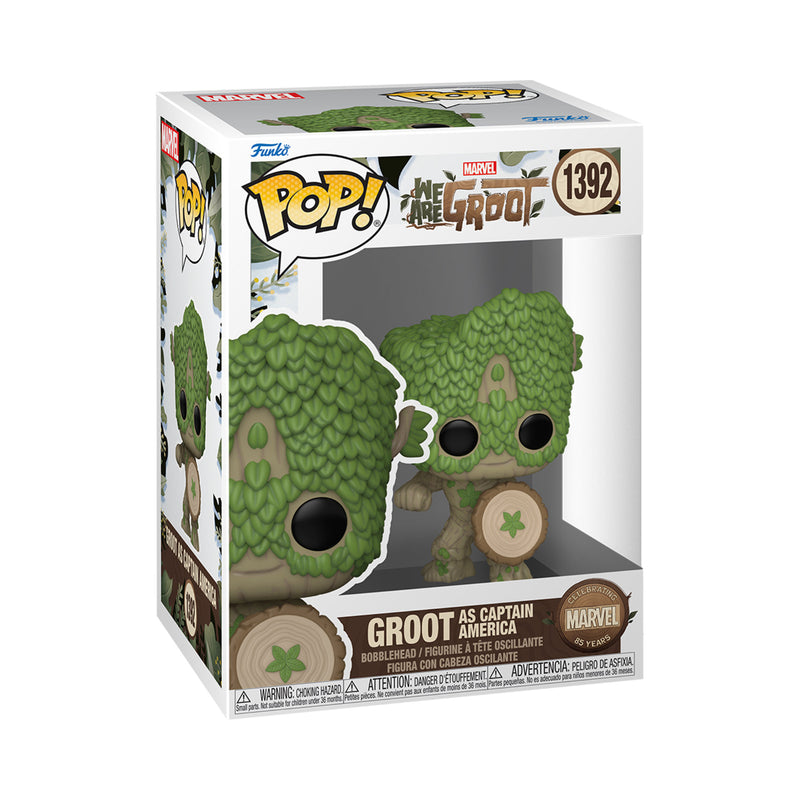 Funko Pop!: Marvel We Are Groot - Groot As Captain America (Celebrating 85 Years Of Marvel) (FN-POP-00079515)