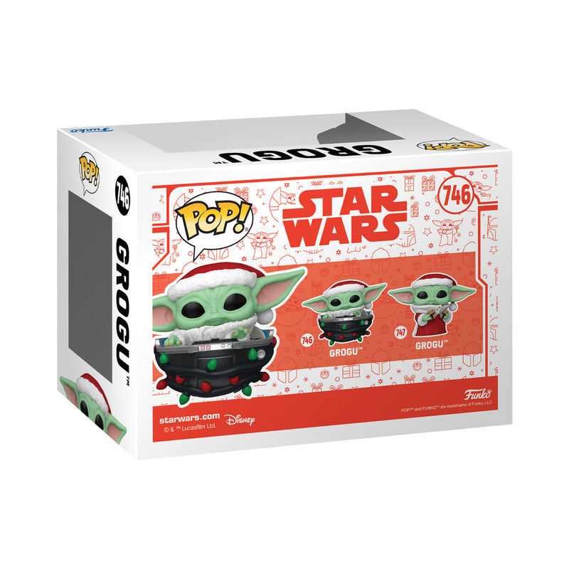 Funko Pop!: Star Wars The Mandalorian - Grogu With Santa Hat In Pram (Holiday) (FN-POP-00080010)