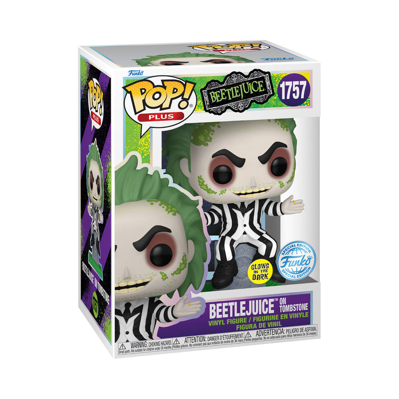 Funko Pop! Plus: Beetlejuice - Beetlejuice On Tombstone (Special Edition)(Glows In The Dark) (FN-POP-00084453)