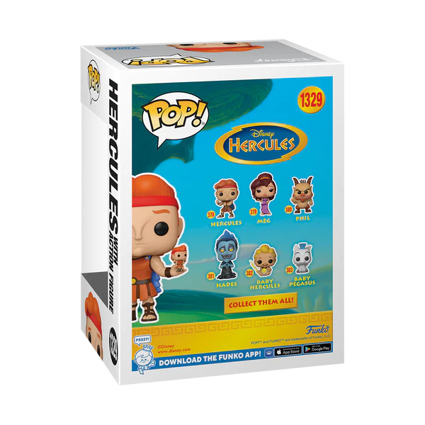 Funko Pop! Disney: Hercules - Hercules with Action Figure ( Funko 2023 Wonderous Covention Limited Edition)