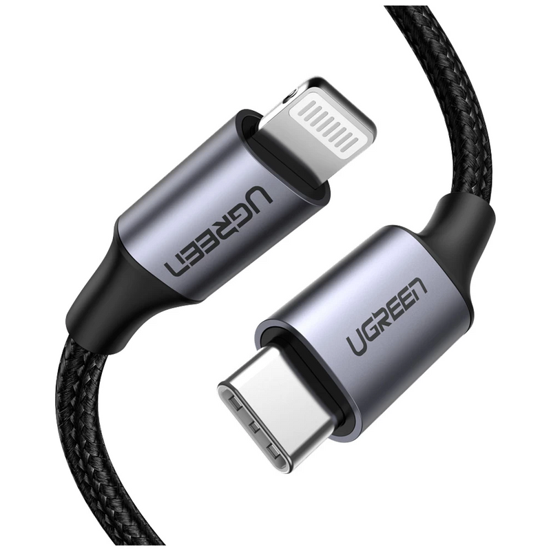 UGREEN Type-C To MFI Lightning Braided Cable - 1 Meter