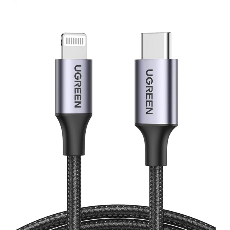 UGREEN Type-C To MFI Lightning Braided Cable - 1 Meter