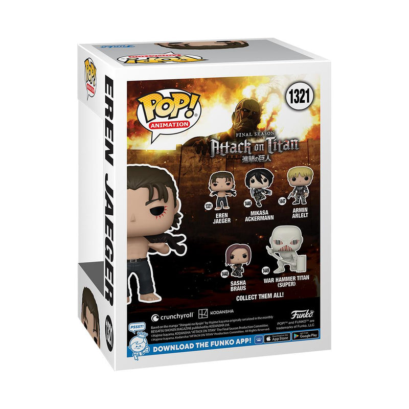 Funko Pop! Animation: Final Season Attack On Titan - Eren Jaeger With Open Shirt