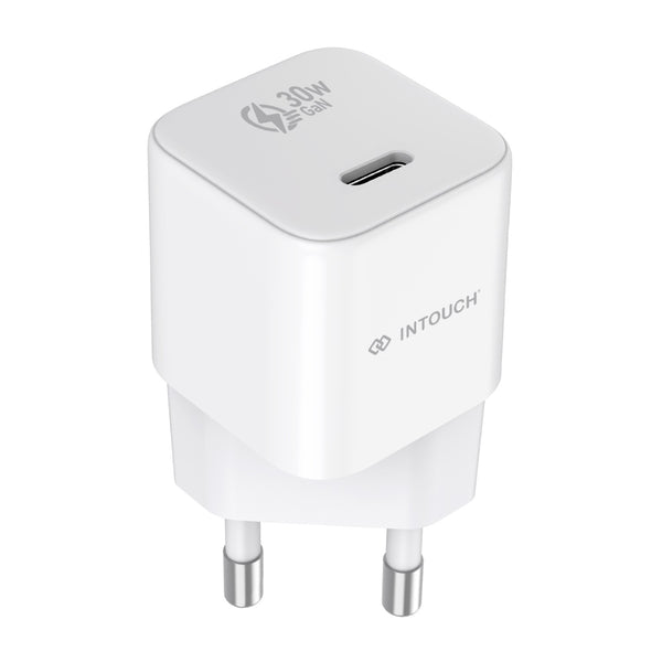 INTOUCH 1 Port Type C PD Wall Charger 30W - White (IT-CLA4523)