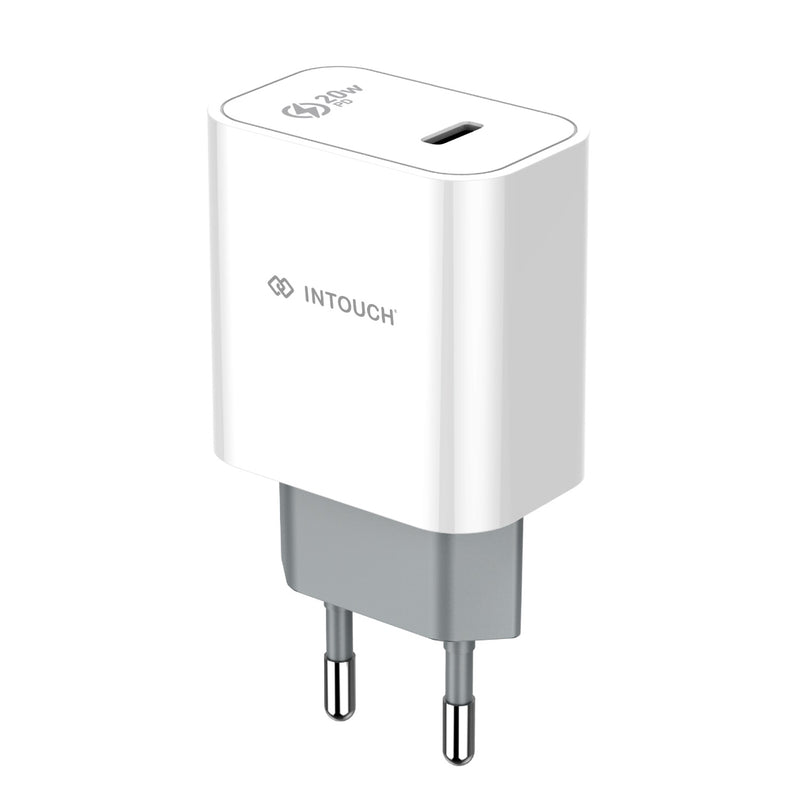 INTOUCH 1 Port PD Wall Charger 20W - White (IT-CLA4526)