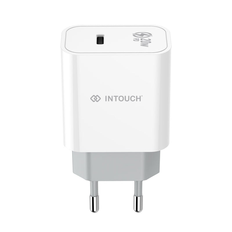 INTOUCH 1 Port PD Wall Charger 20W - White (IT-CLA4526)