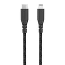 INTOUCH Type-C To MFI Lightning Recycled Braided Cable 2 Metre - Black (IT-CSC4009)
