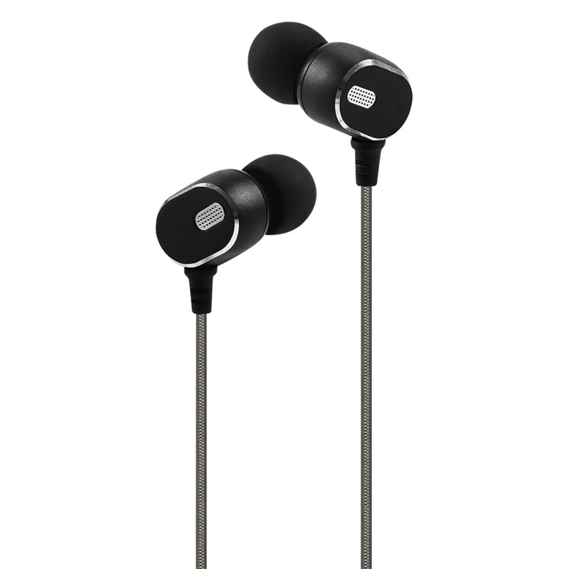 INTOUCH Explosive Wired Earphones - Black & Silver (IT-SHT3598)