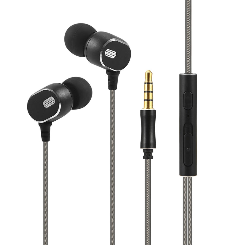 INTOUCH Explosive Wired Earphones - Black & Silver (IT-SHT3598)