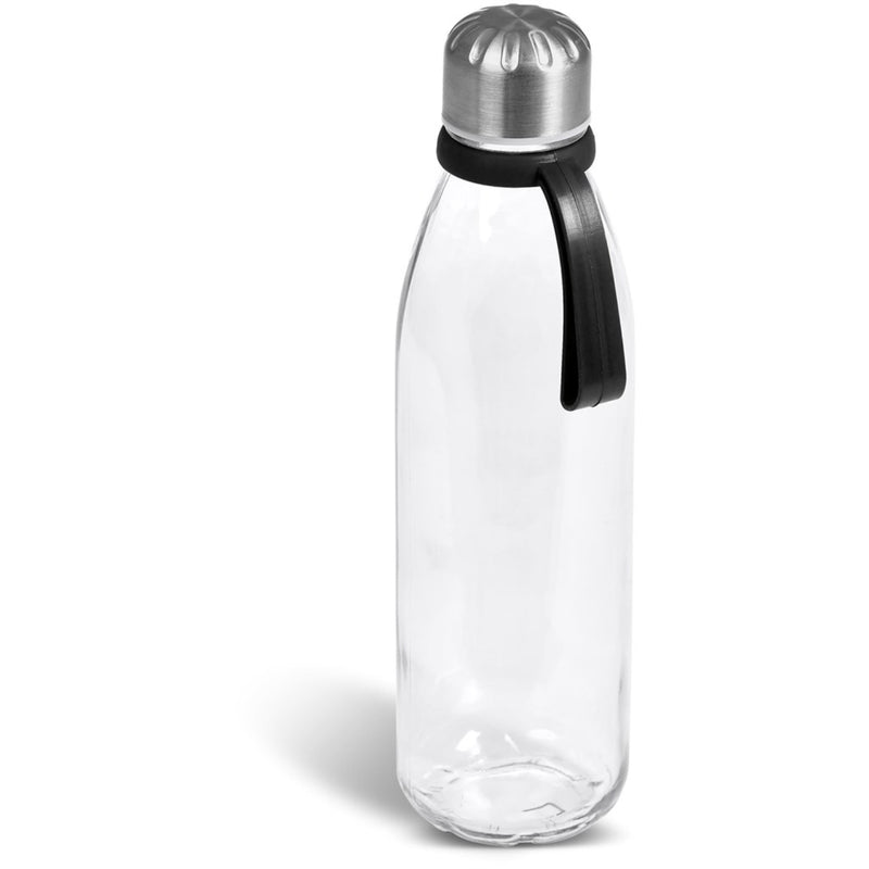 Kooshty Loopy Glass Water Bottle 650ml - Black (KOOSH-9200-BK)