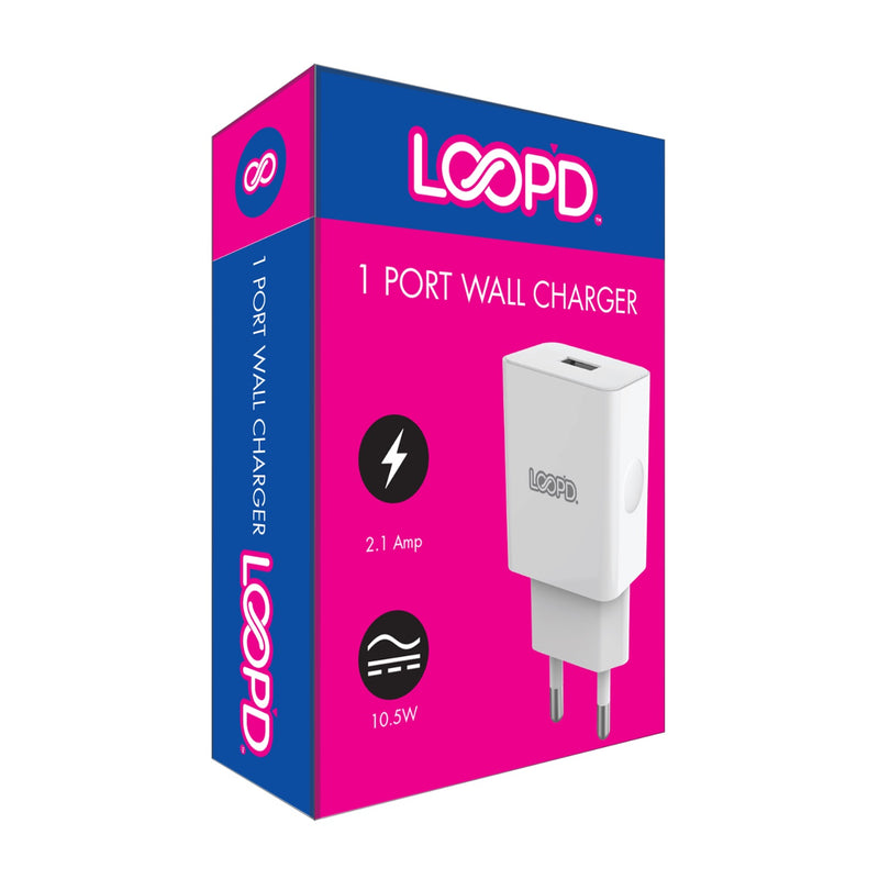 LOOP'D 1 Port Home Charger 10.5W
