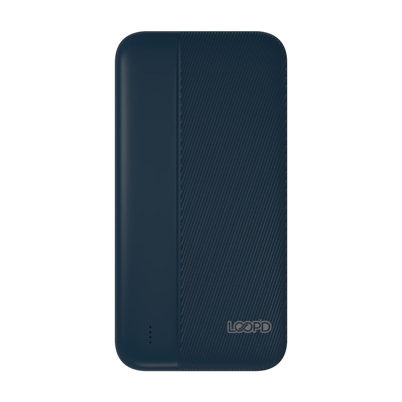 LOOP'D 4LED Indicator Powerbank - 10000mAh - Navy Blue (LPPB-100004LD-N)